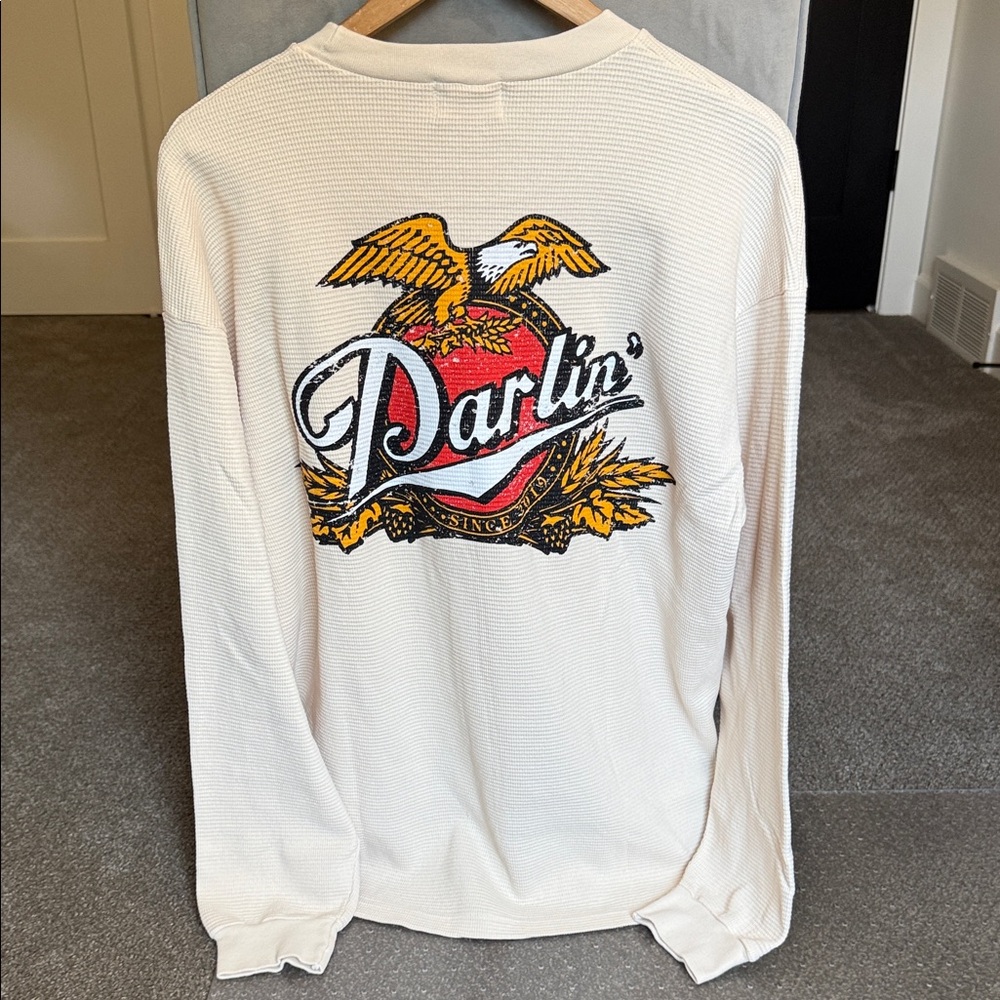 DARLIN’ Brand Thermal Long Sleeve Women's Tee with Eagle Graphic